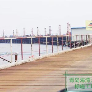 青島海灣大橋三標(biāo)施工現(xiàn)場